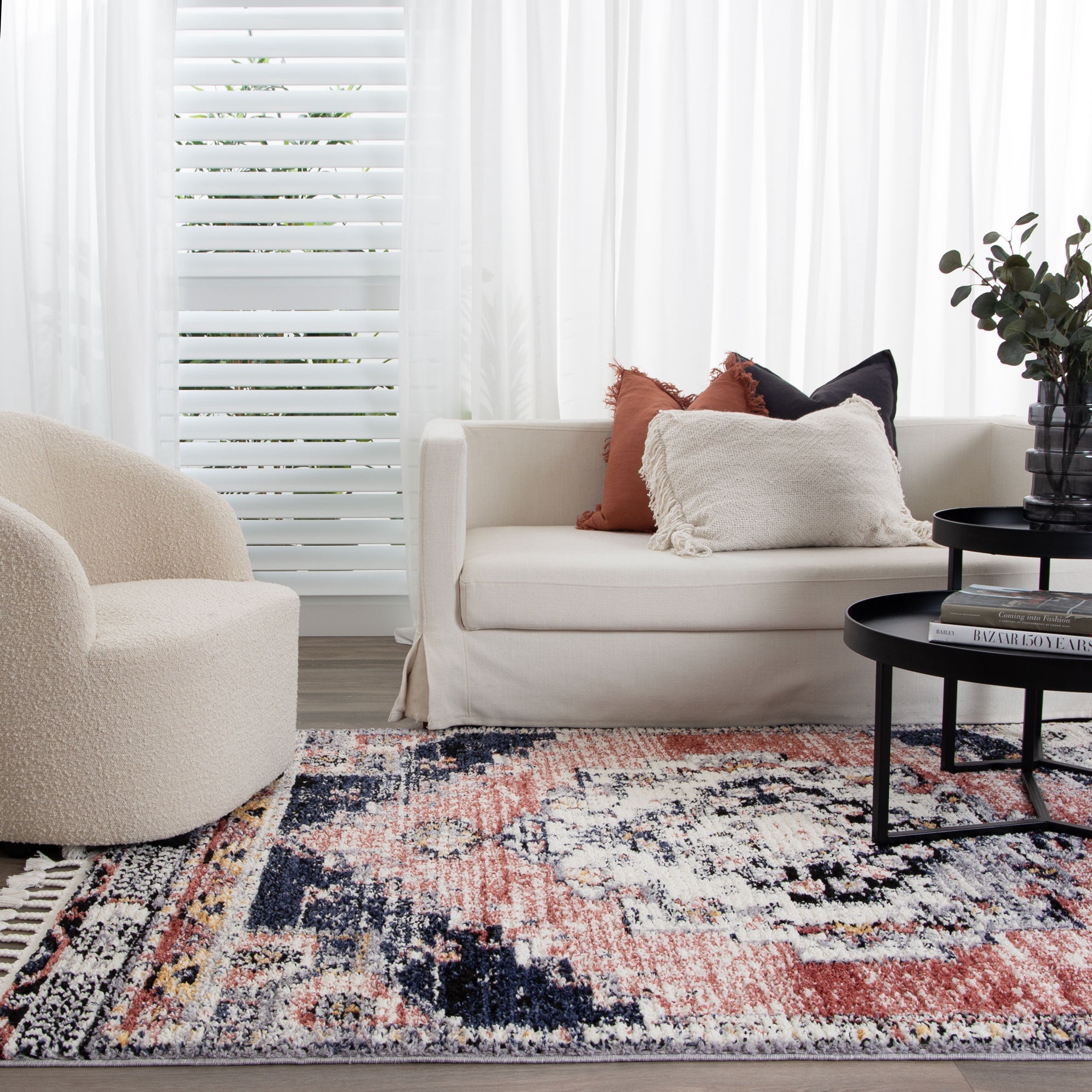 Quarry  Slate Antique Rust Transitional Rug