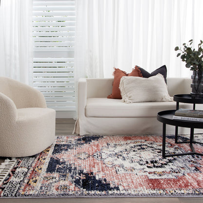 Quarry  Slate Antique Rust Transitional Rug