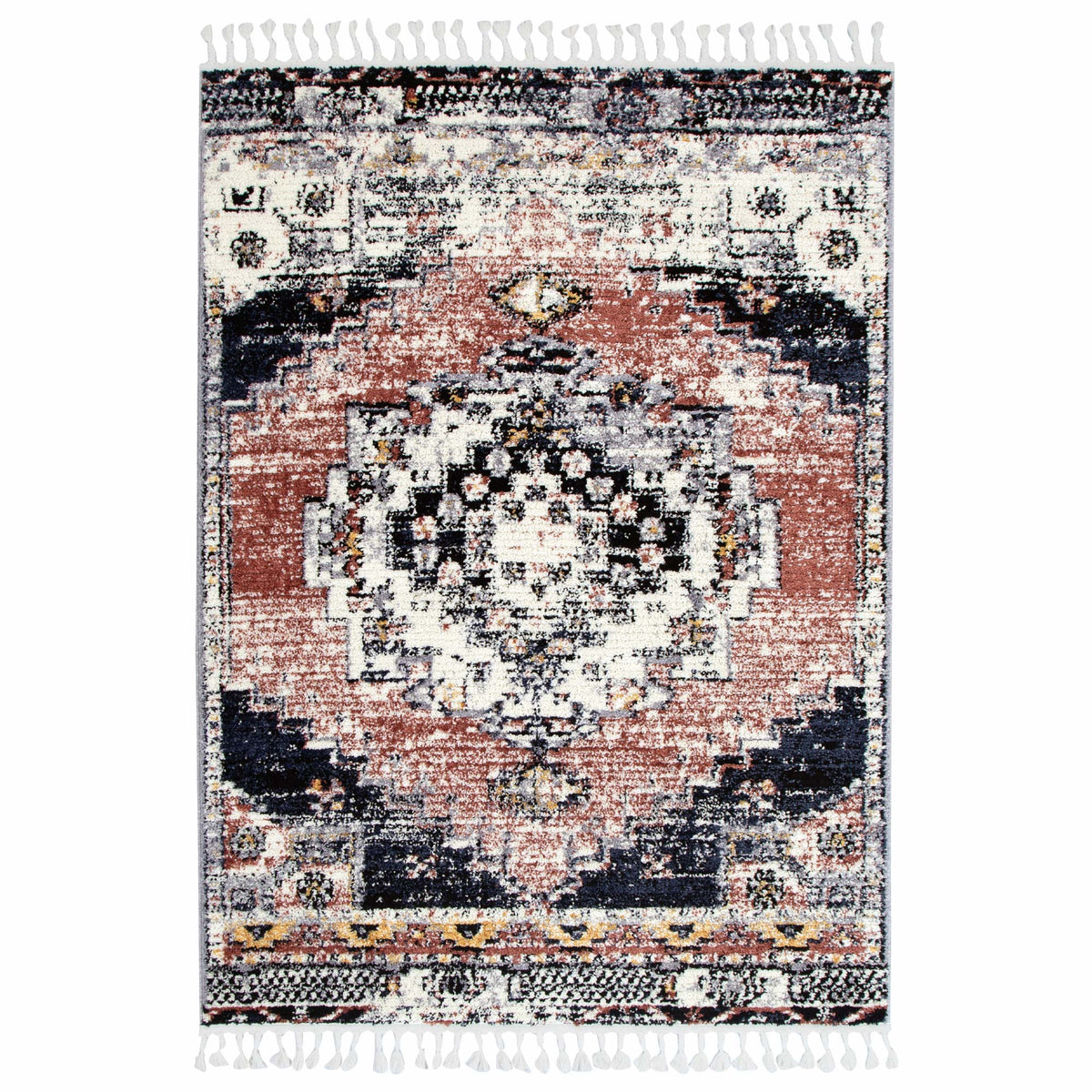 Quarry  Slate Antique Rust Transitional Rug
