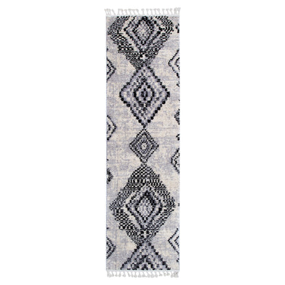 Quarry  Slate Aztec Grey Geometric Rug