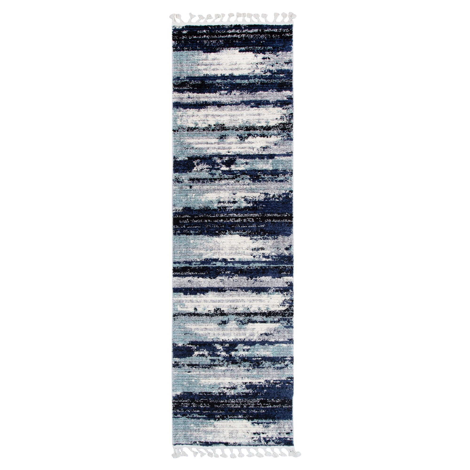 Quarry  Slate Horizon Blue Abstract Rug
