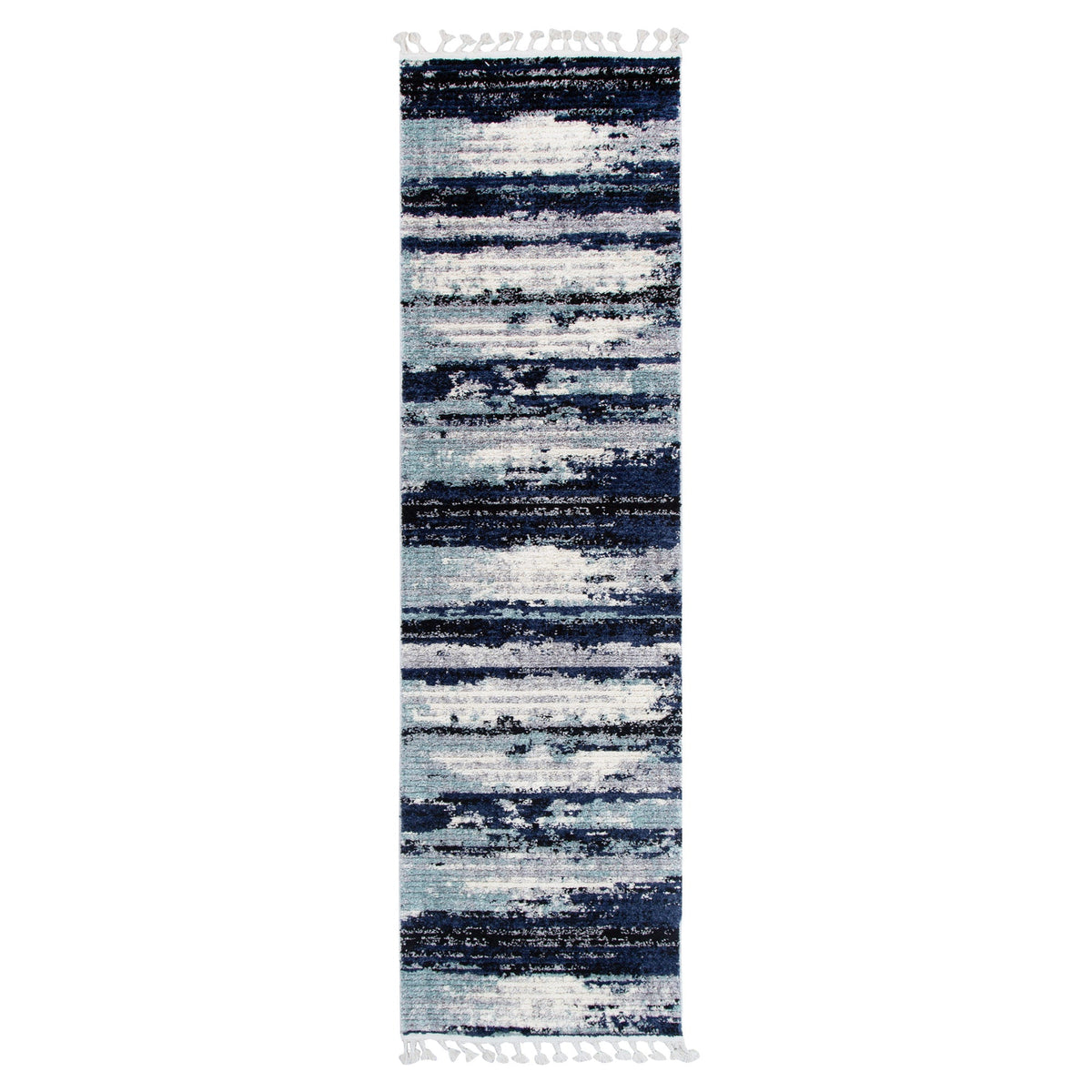 Quarry  Slate Horizon Blue Abstract Rug