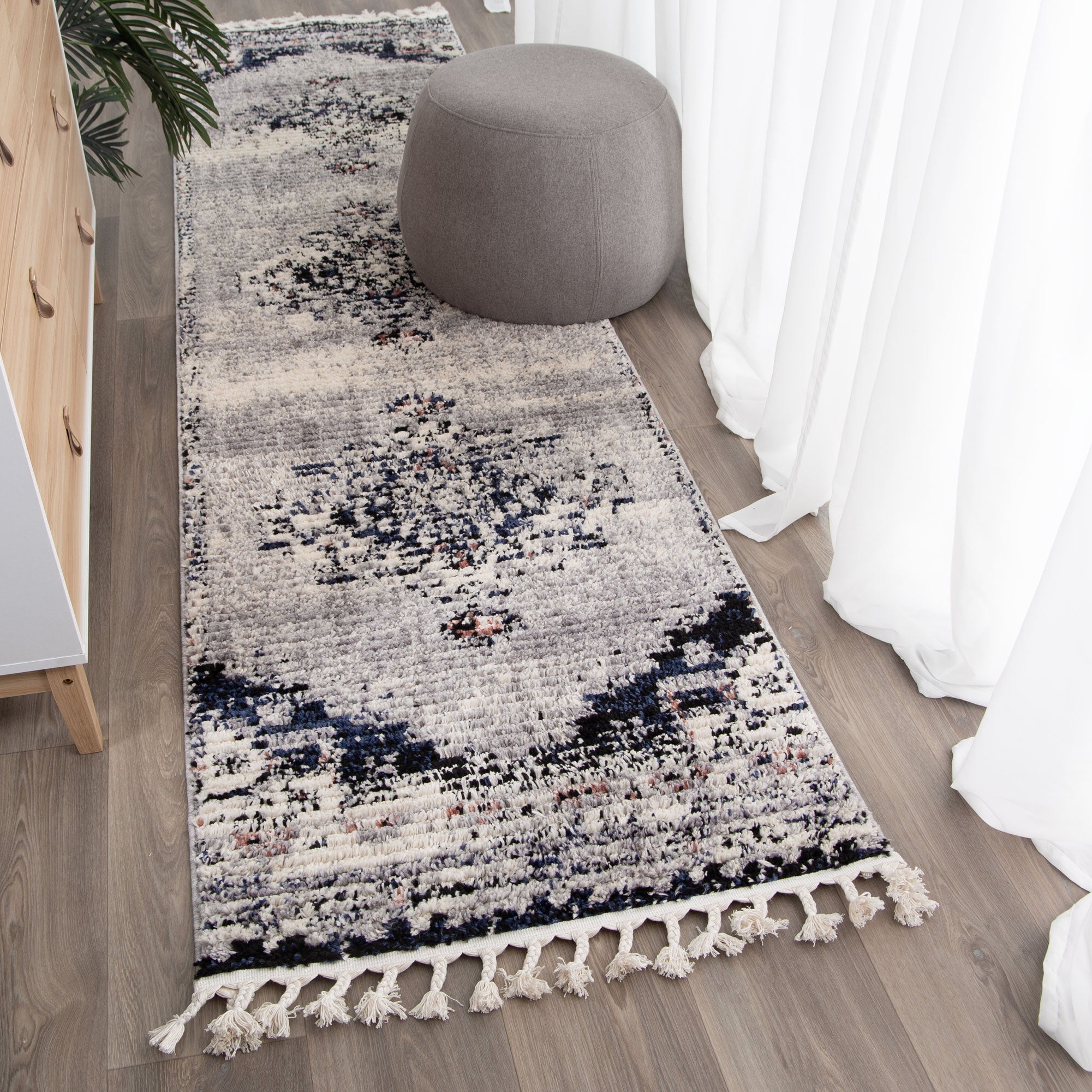 Quarry  Slate Antique Blue Transitional Rug