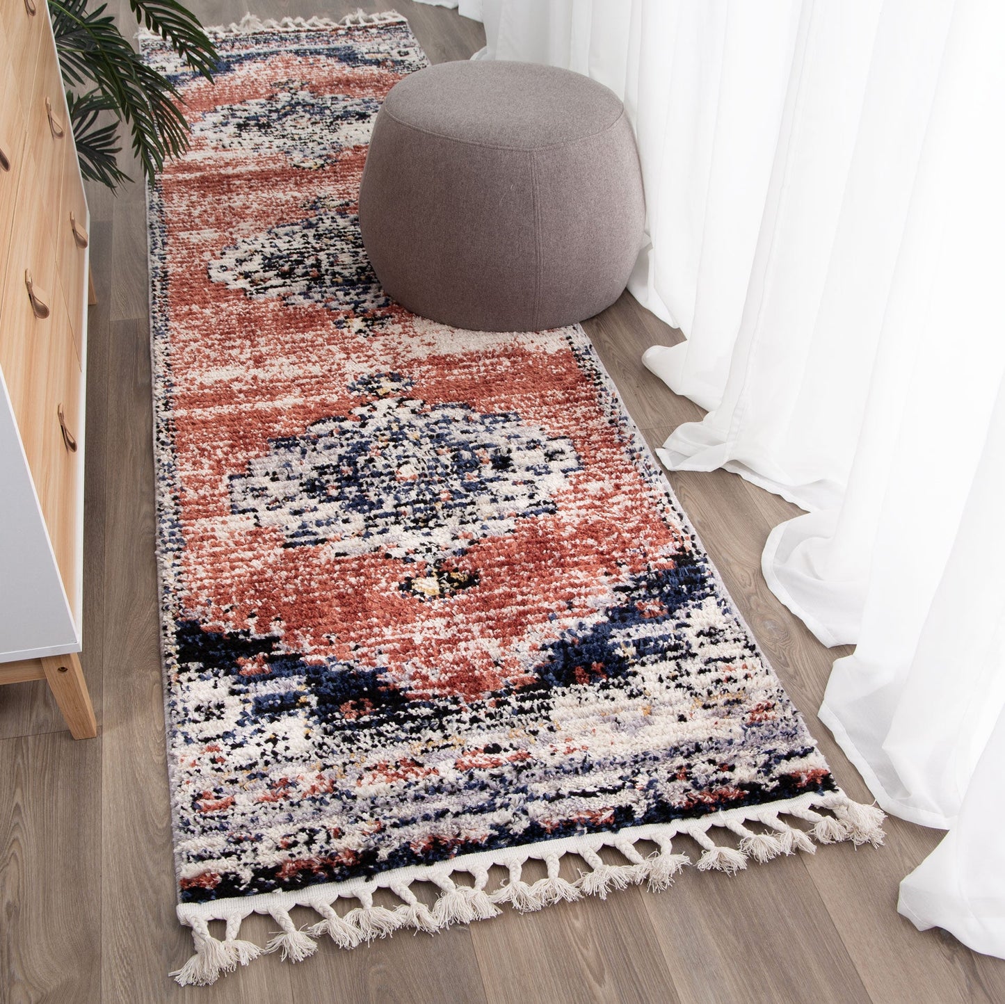 Quarry  Slate Antique Rust Transitional Rug