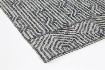 Slate Almeria Blue Contemporary Rug