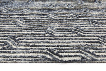 Slate Almeria Blue Contemporary Rug