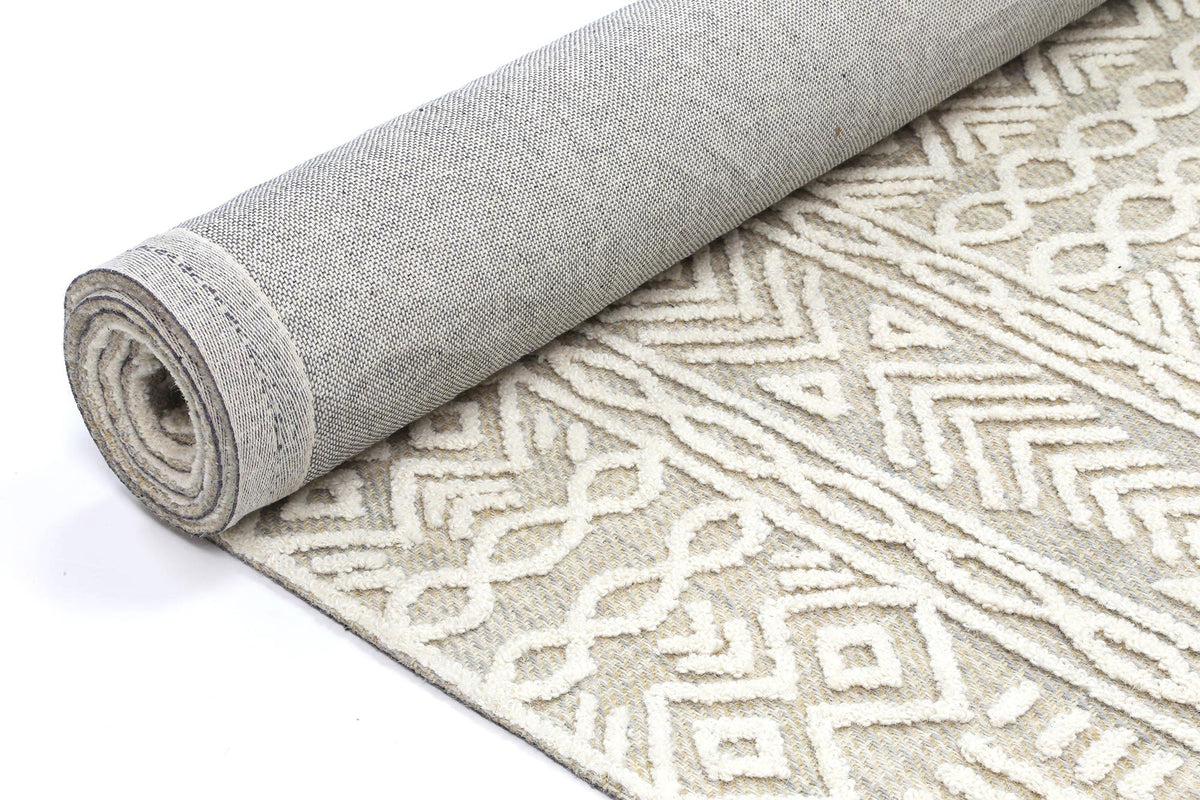 Slate Lucena Beige Contemporary Rug