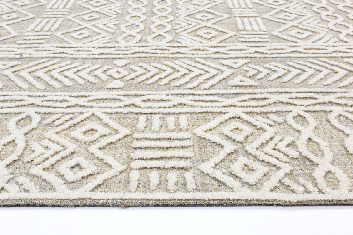 Slate Lucena Beige Contemporary Rug