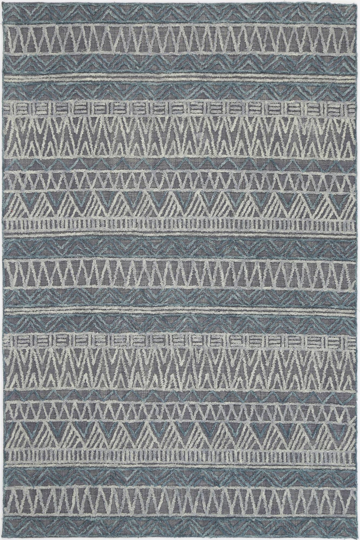 Slate Cazorla Charcoal Contemporary Rug
