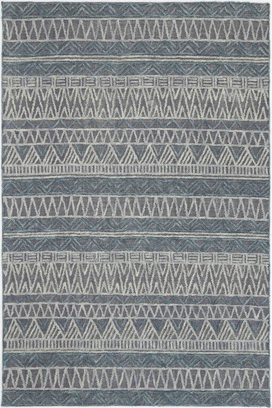Slate Cazorla Charcoal Contemporary Rug