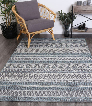 Slate Cazorla Charcoal Contemporary Rug