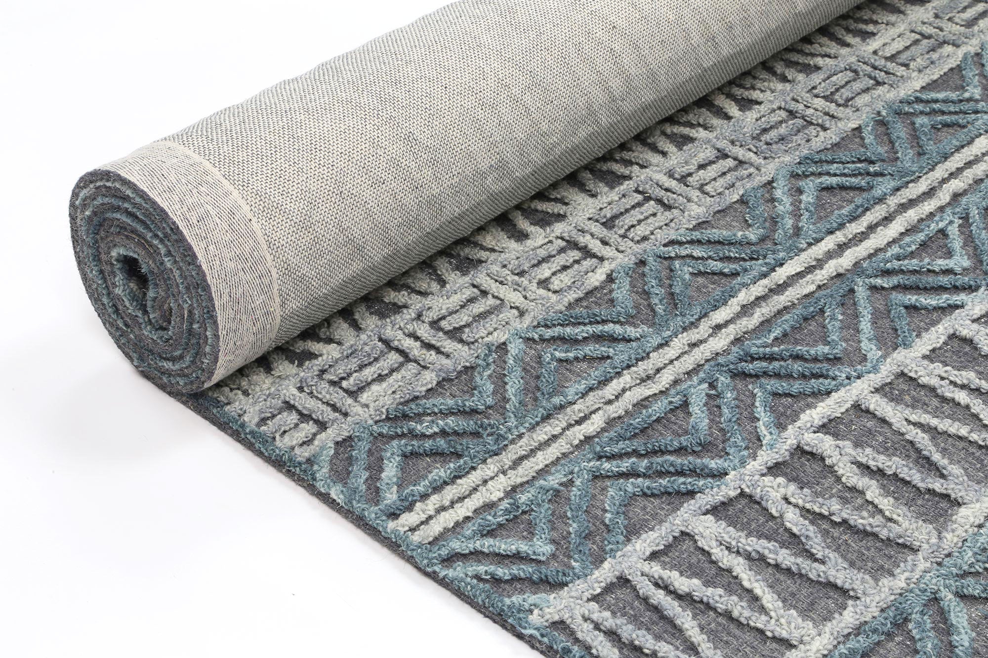 Slate Cazorla Charcoal Contemporary Rug