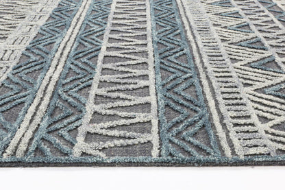 Slate Cazorla Charcoal Contemporary Rug