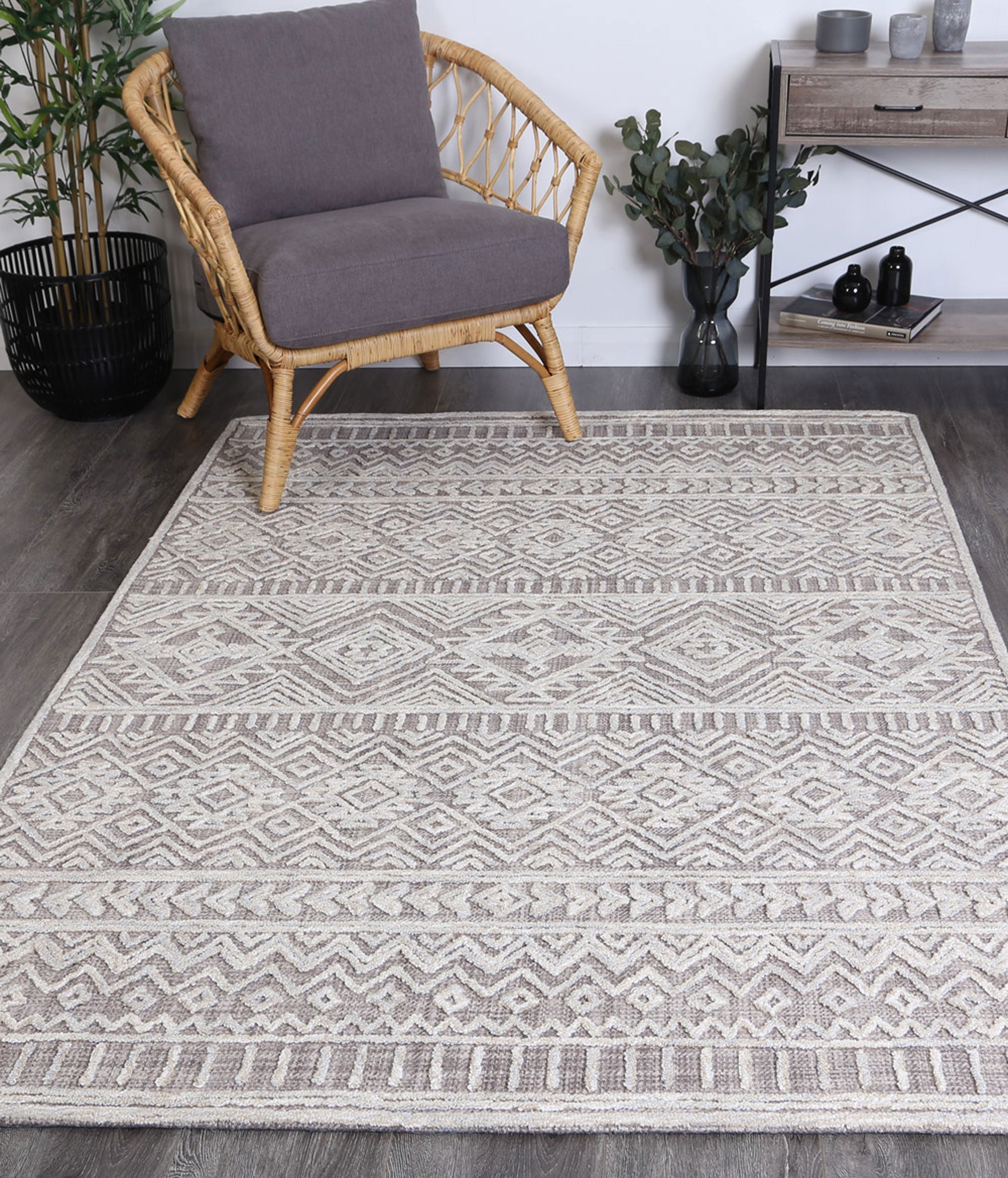 Slate Cadiz Ash Contemporary Rug