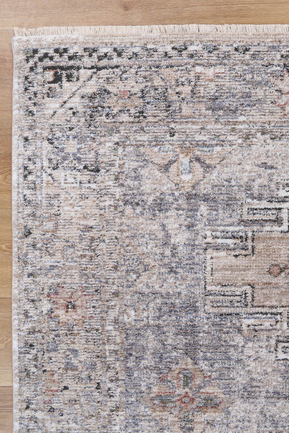 Flint Derbent Ash Traditional Soft Rug