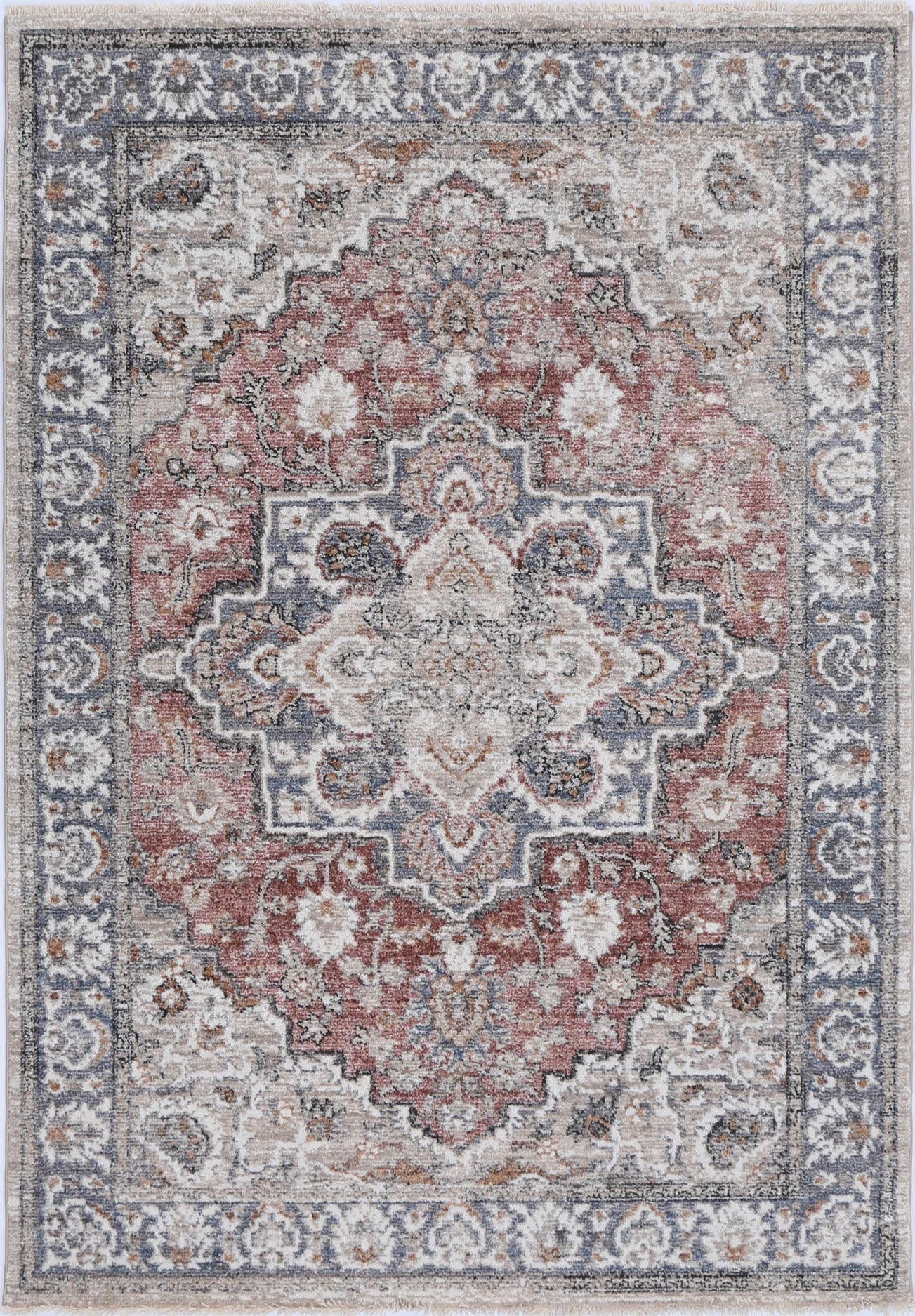 Flint Patchwork Multi Traditional Soft Rug