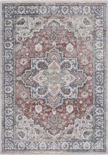 Flint Patchwork Multi Traditional Soft Rug