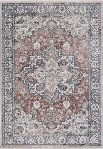 Flint Patchwork Multi Traditional Soft Rug