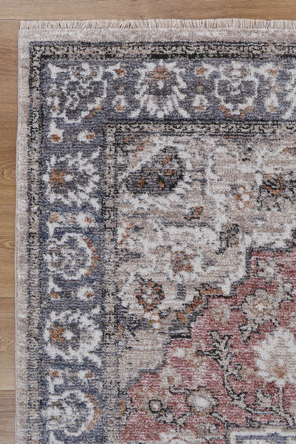 Flint Patchwork Multi Traditional Soft Rug