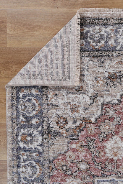Flint Patchwork Multi Traditional Soft Rug