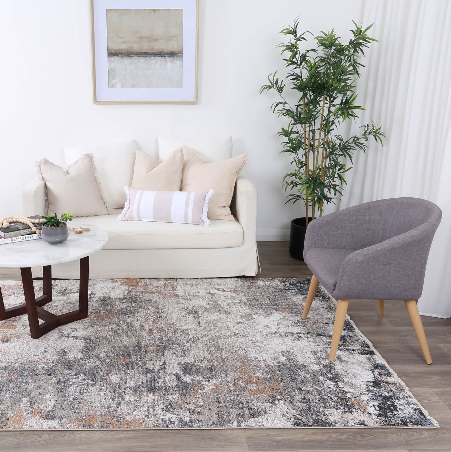 Flint Autumn Abstract Soft Rug