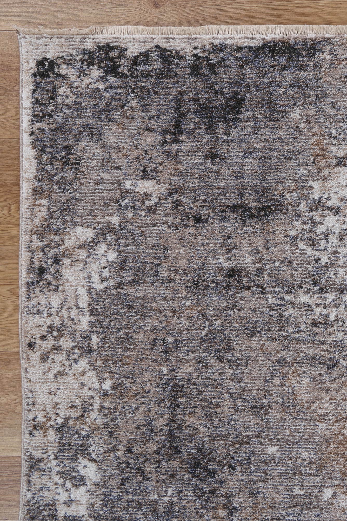 Flint Mosoel Ash Abstract Soft Rug