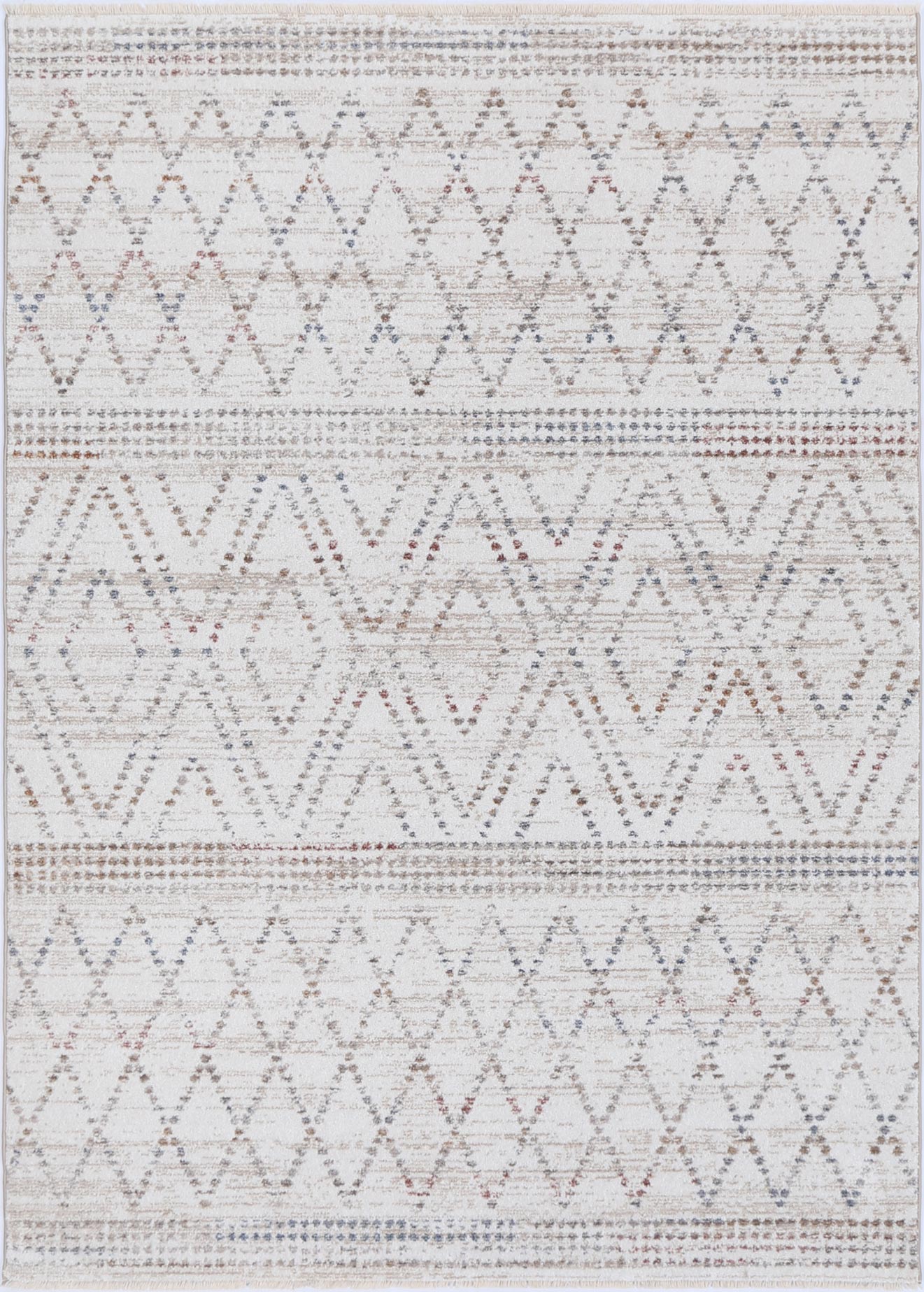 Flint Tabriz Beige Geometric Soft Rug