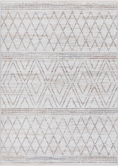 Flint Tabriz Beige Geometric Soft Rug