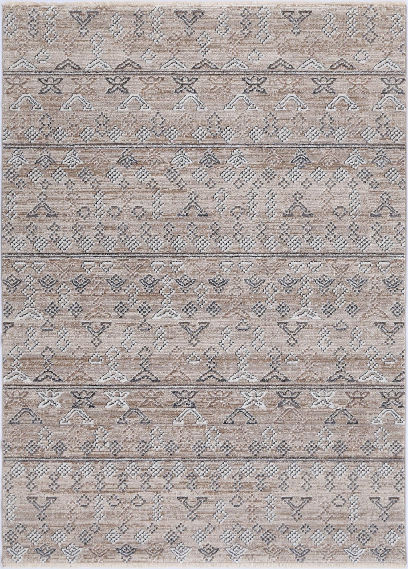 Flint Sivas Ash Tribal Soft Rug