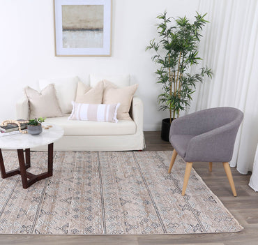 Flint Sivas Ash Tribal Soft Rug