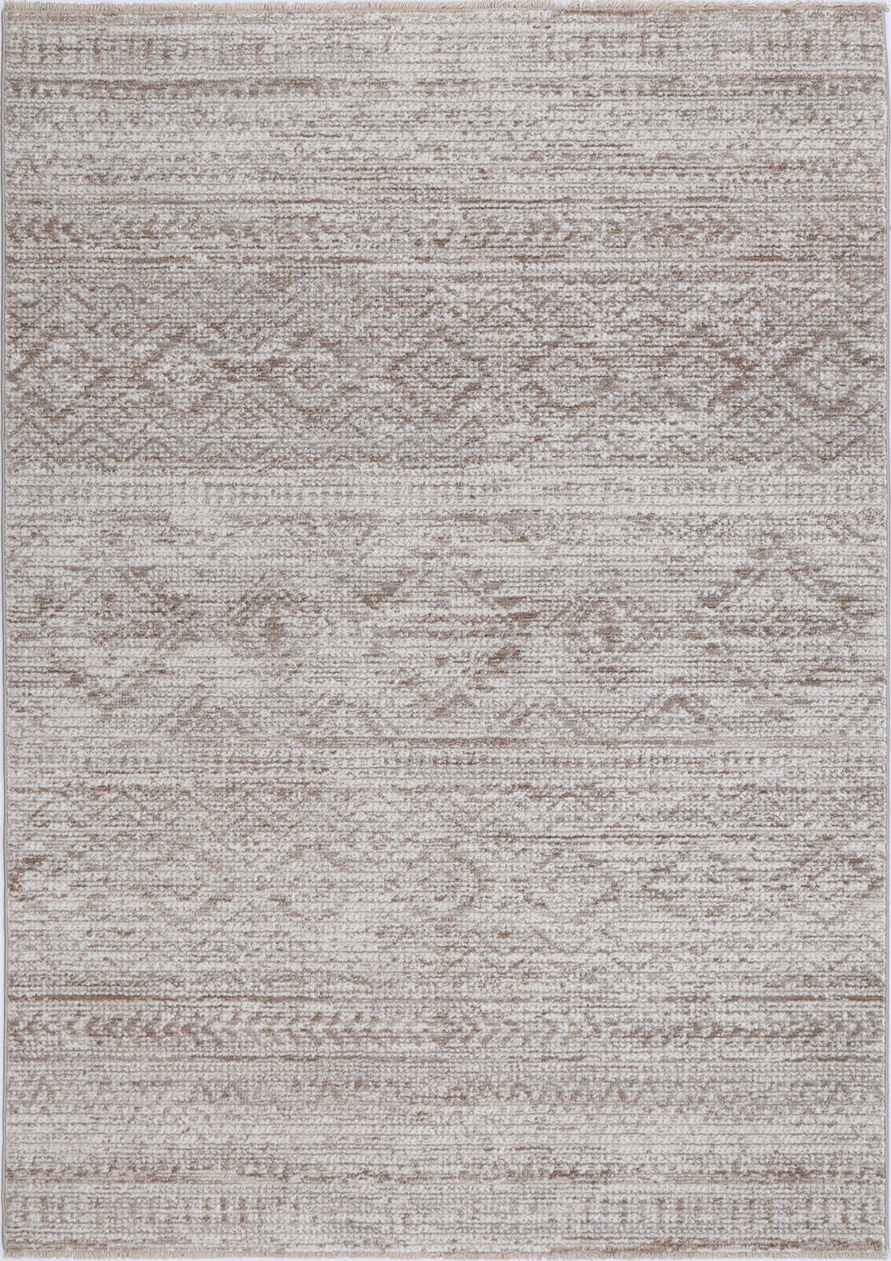 Flint Kesh Beige Tribal Soft Rug