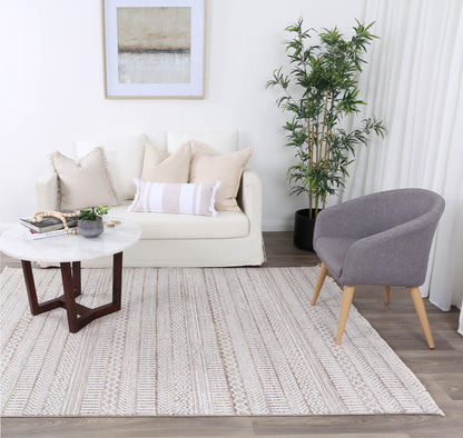 Flint KermanBeige Tribal Soft Rug