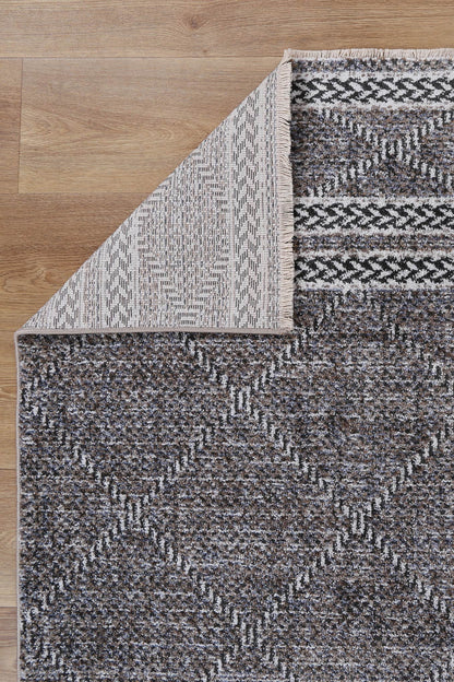 Flint Aleppo Charcoal Contemporary Soft Rug