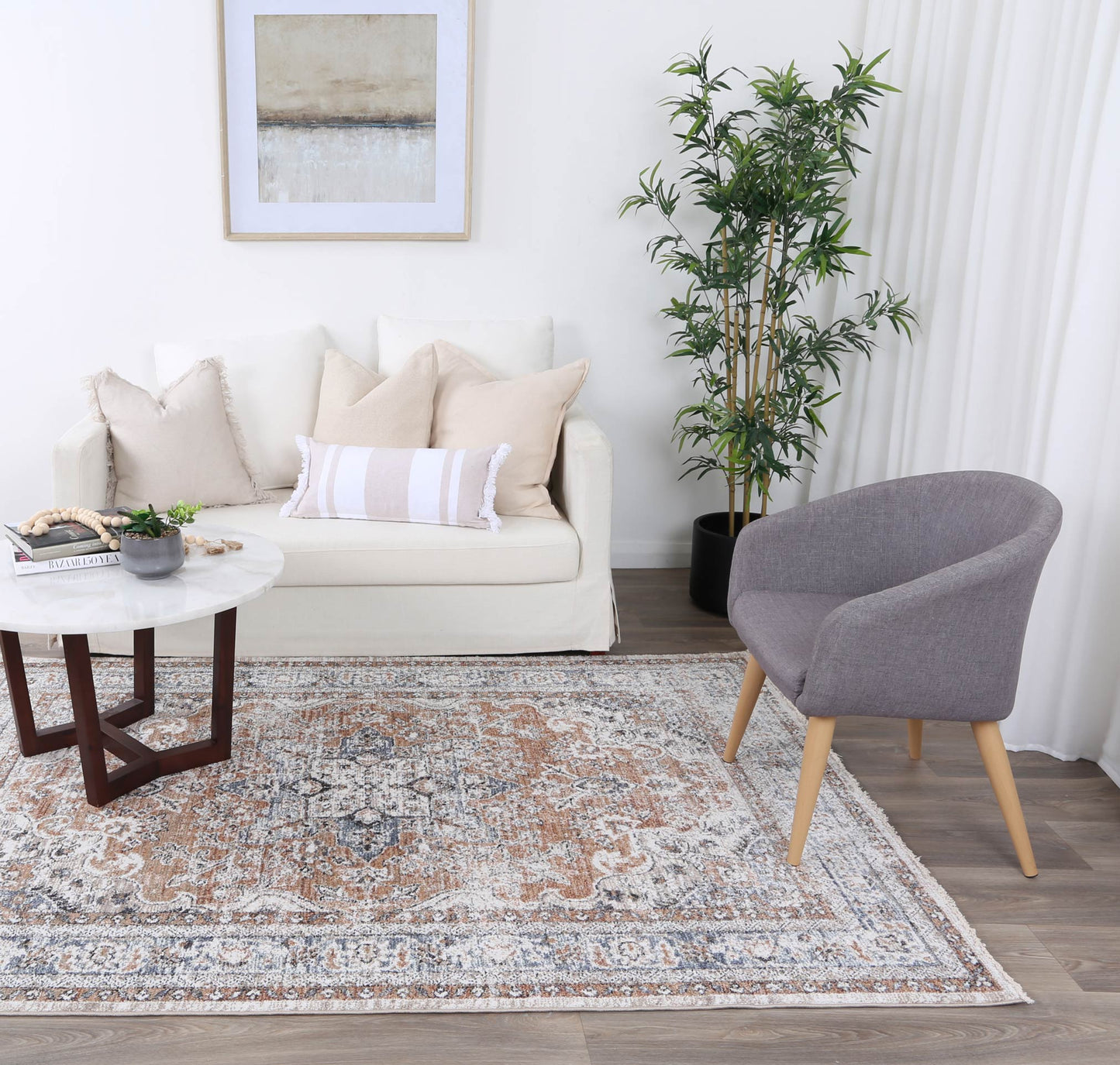 Flint Balch Multi Traditional Soft Rug