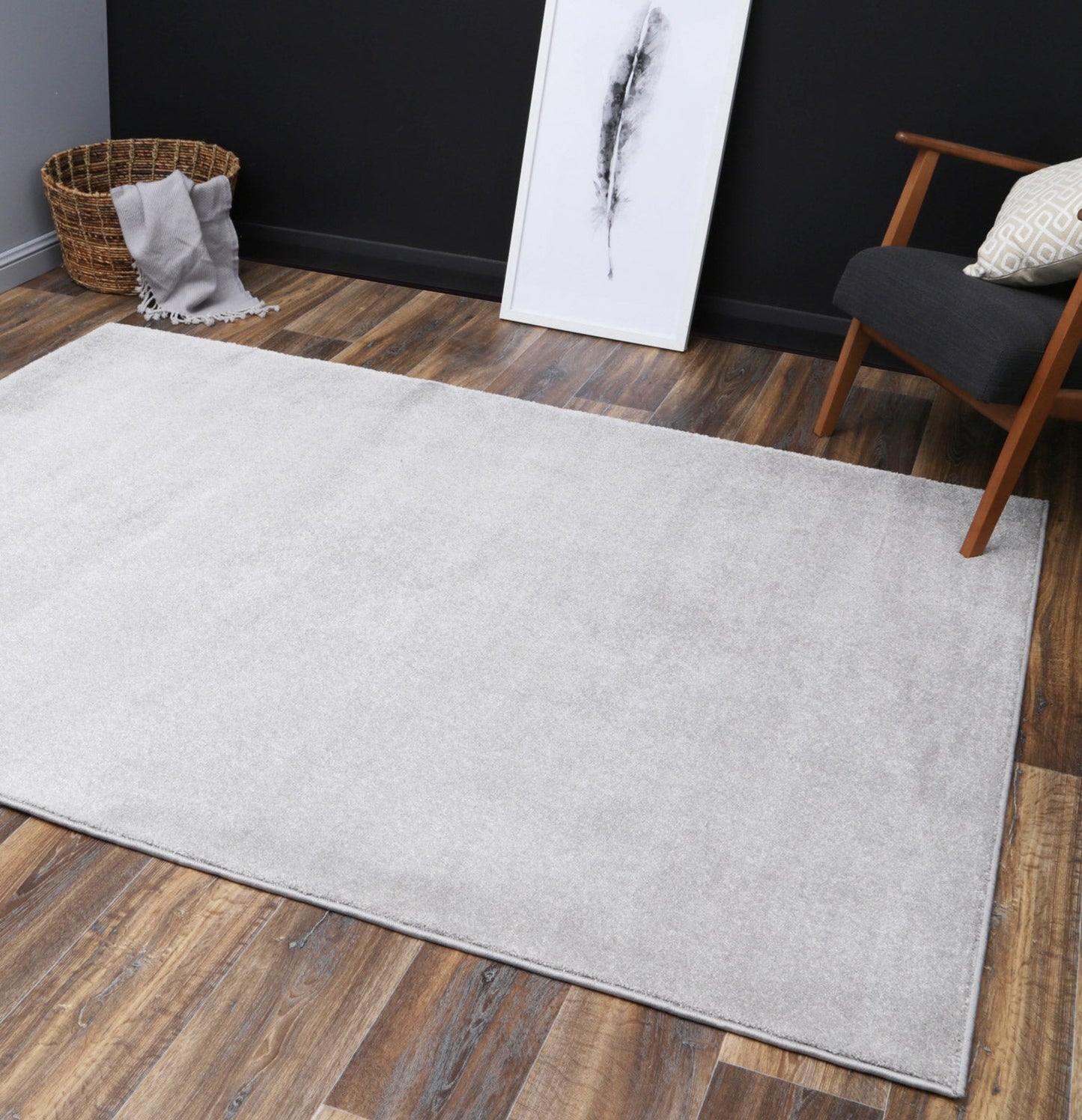 Turin Silver Plush Rug