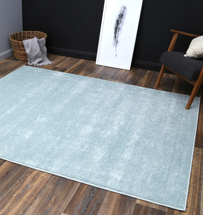 Turin Teal Plush Rug
