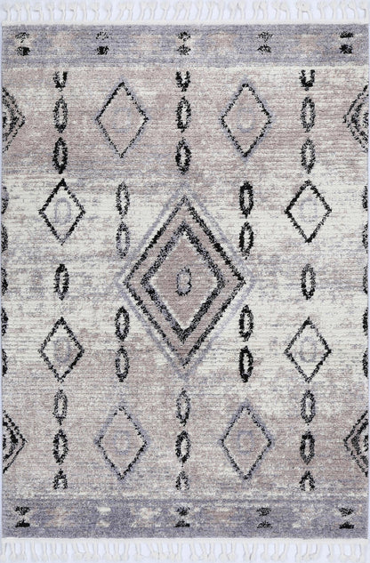 Montara Tribal Diamond Ash Rug (Morocco)