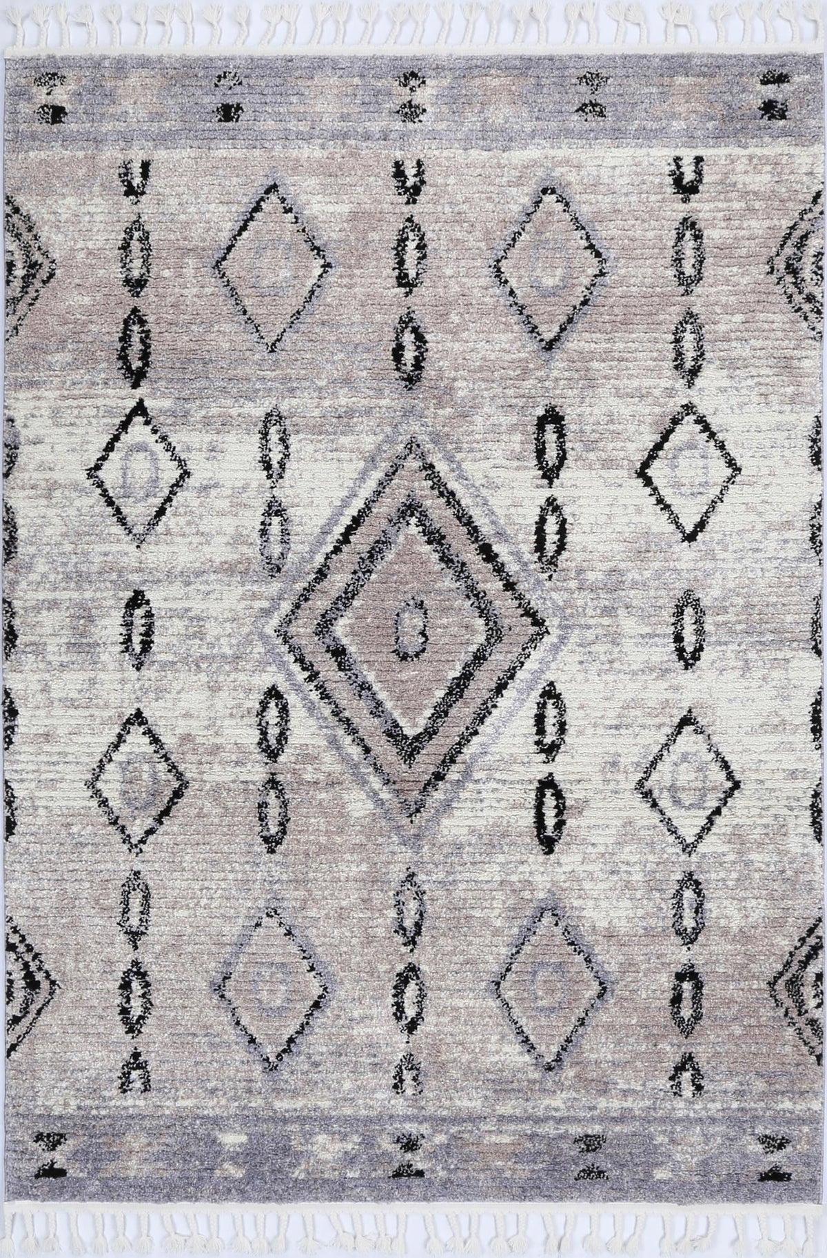 Montara Tribal Diamond Ash Rug (Morocco)