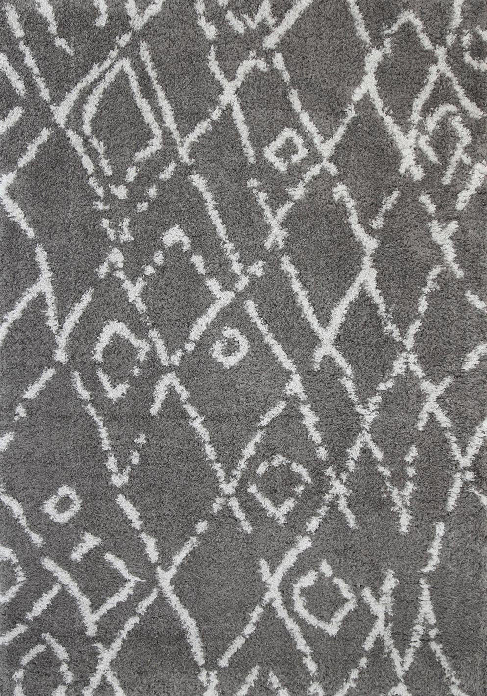 Tallinn Grey and Silver Fes Rug