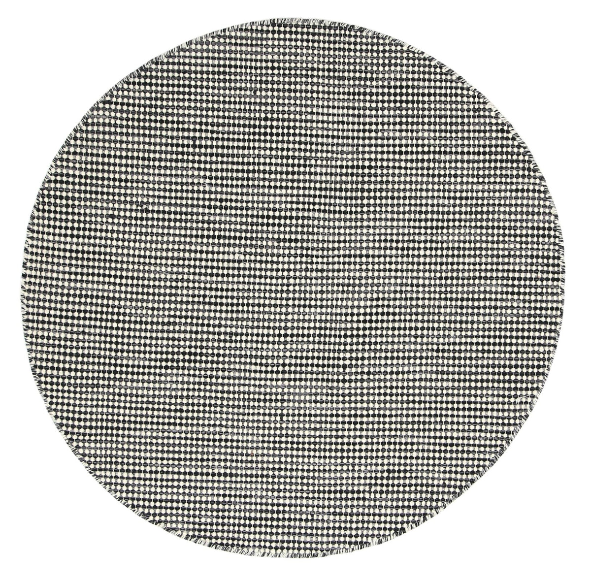 Elsinore Charcoal Reversible Wool Round Rug