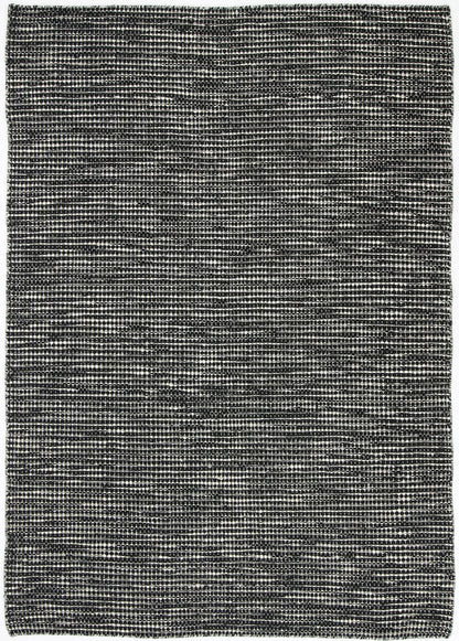 Elsinore Black & White Reversible Wool Rug