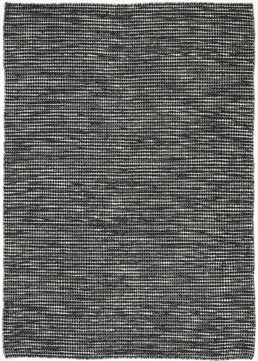 Elsinore Black & White Reversible Wool Rug