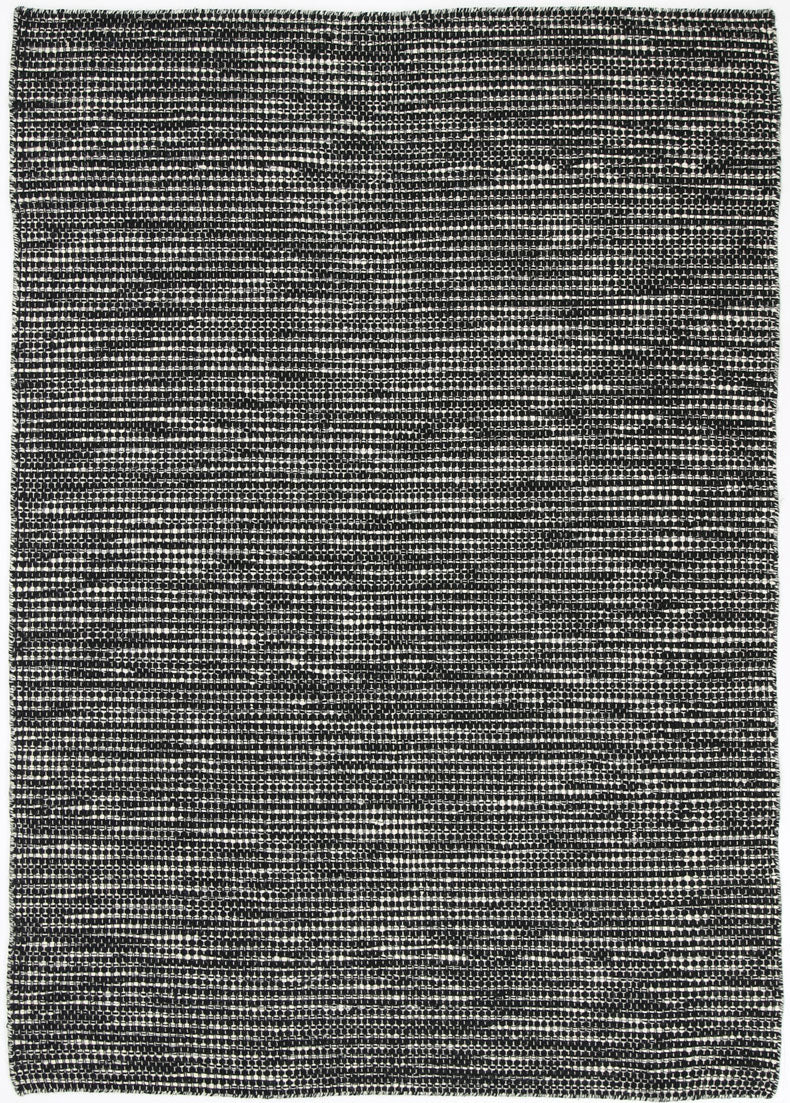 Elsinore Black & White Reversible Wool Rug