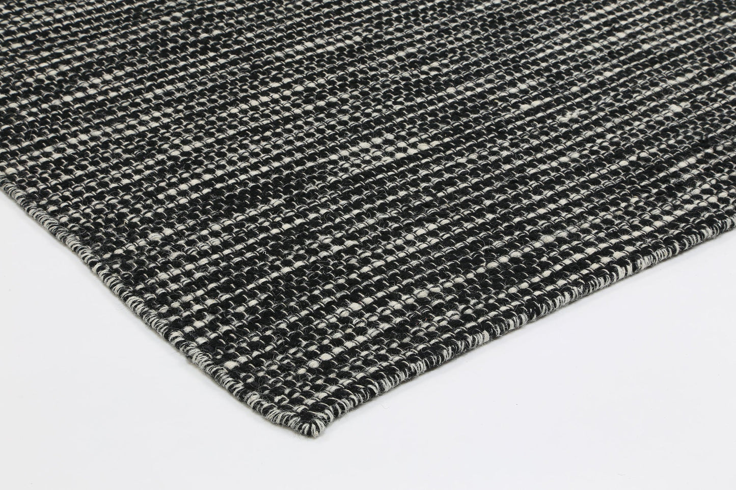 Elsinore Black & White Reversible Wool Rug