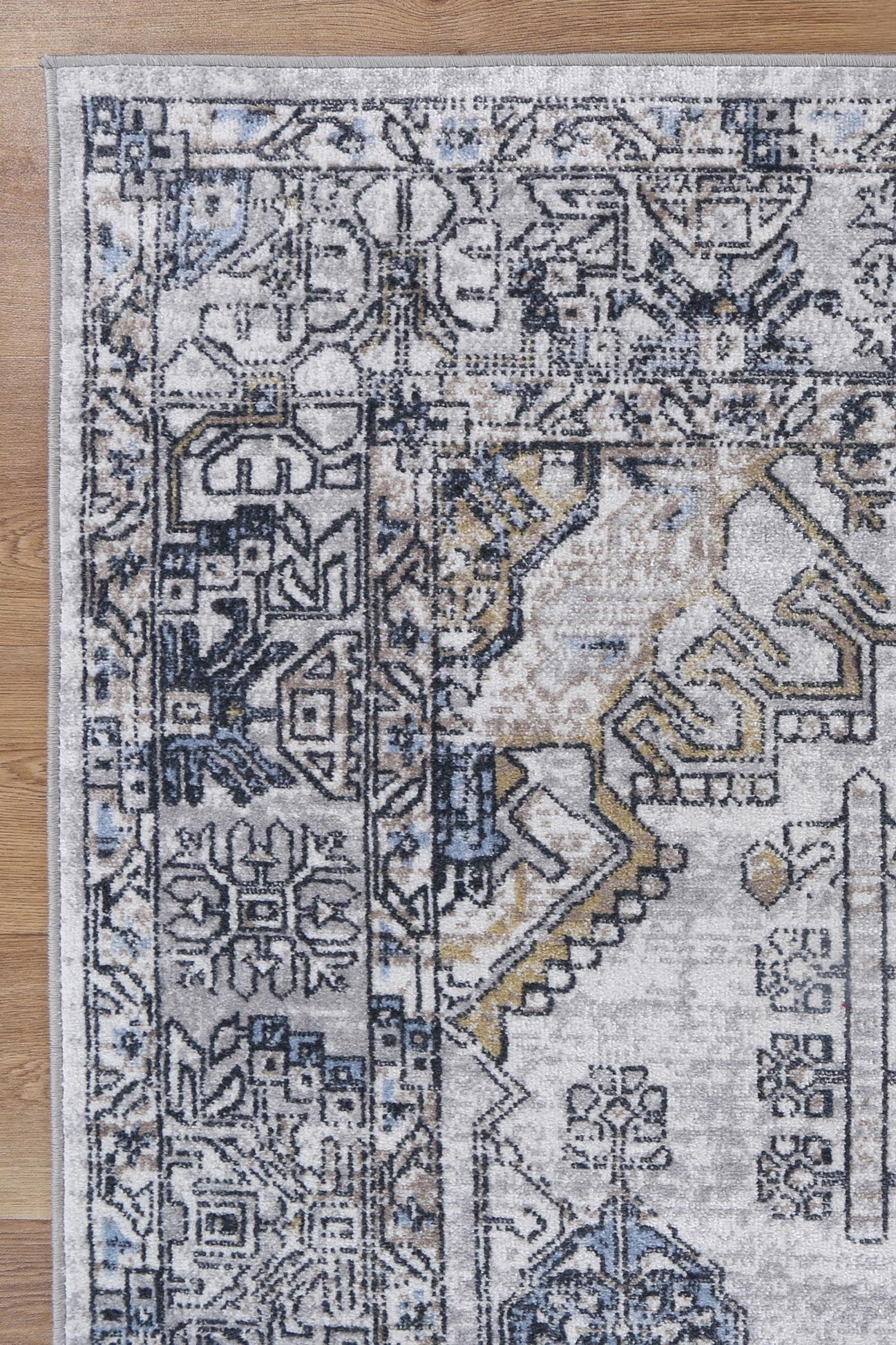 Palletto Taicang Blue & Grey Traditional Soft Rug