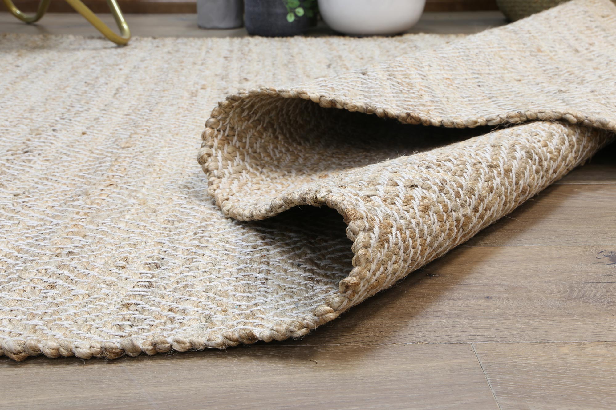 Frescura Natural Jute Flatweave Rug