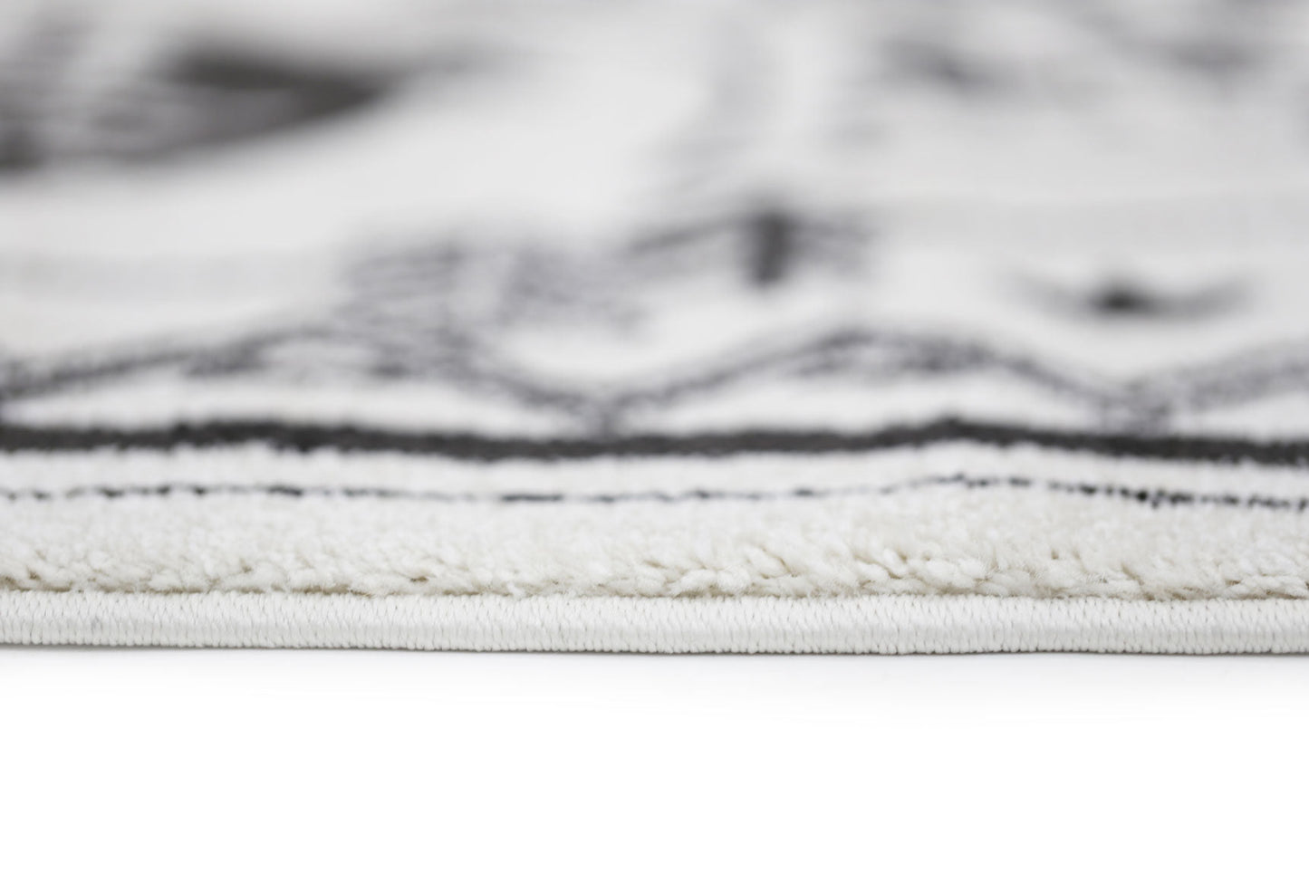 Stilo  Black and White Kids Camping Adventure Kids Rug