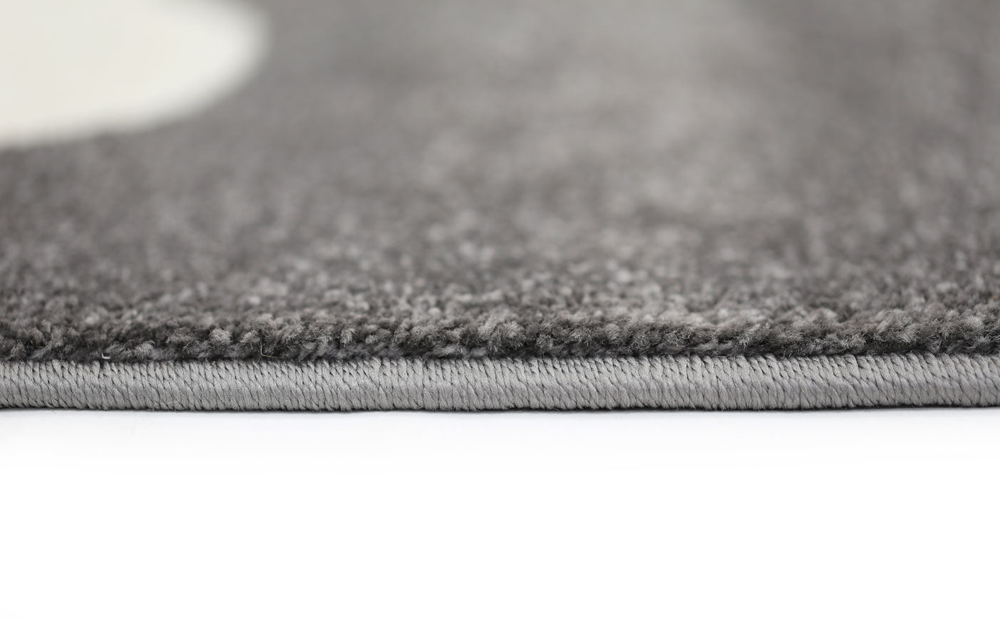 Stilo  Dark Grey and White Cloud Kids Rug