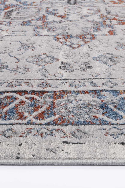 Motifera Camila Grey & Blue Traditional Rug