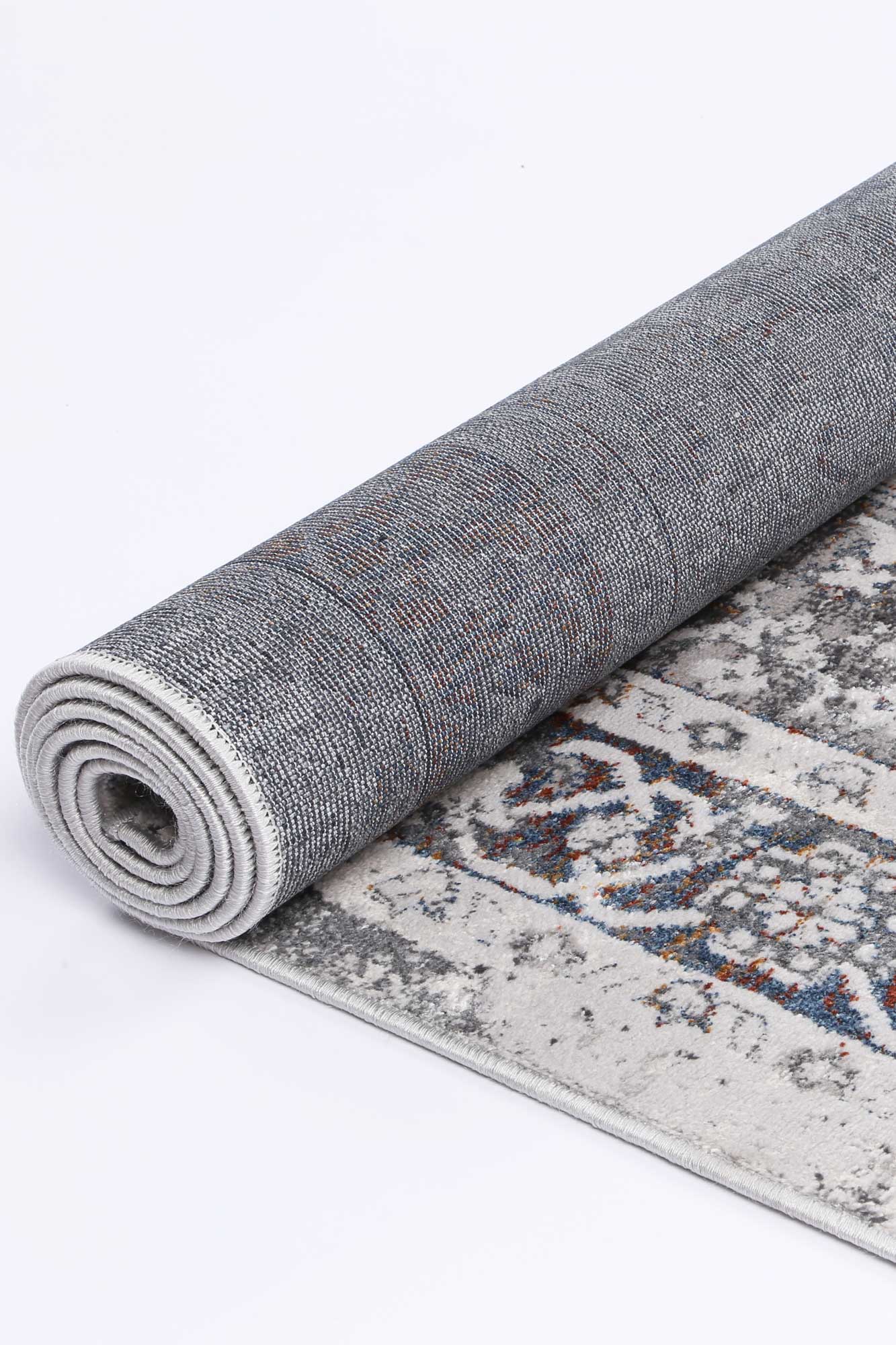 Motifera Camila Grey & Blue Traditional Rug